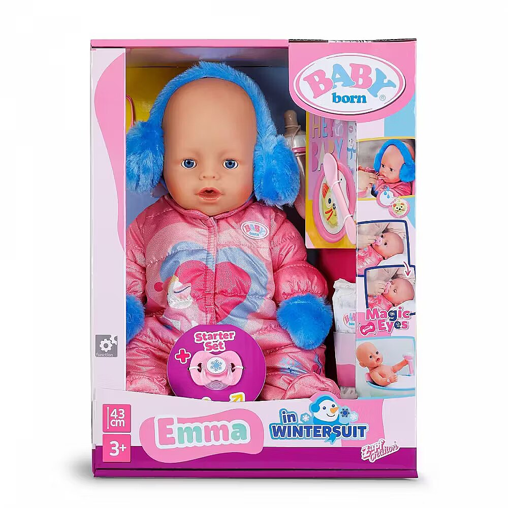 Zapf Baby Born Doll Emma in Winter suit 43 cm (838907-116725)