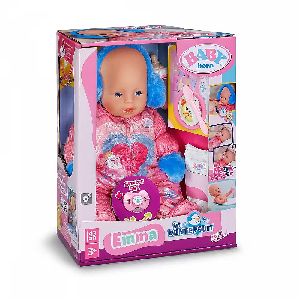 Zapf Baby Born Doll Emma in Winter suit 43 cm (838907-116725)