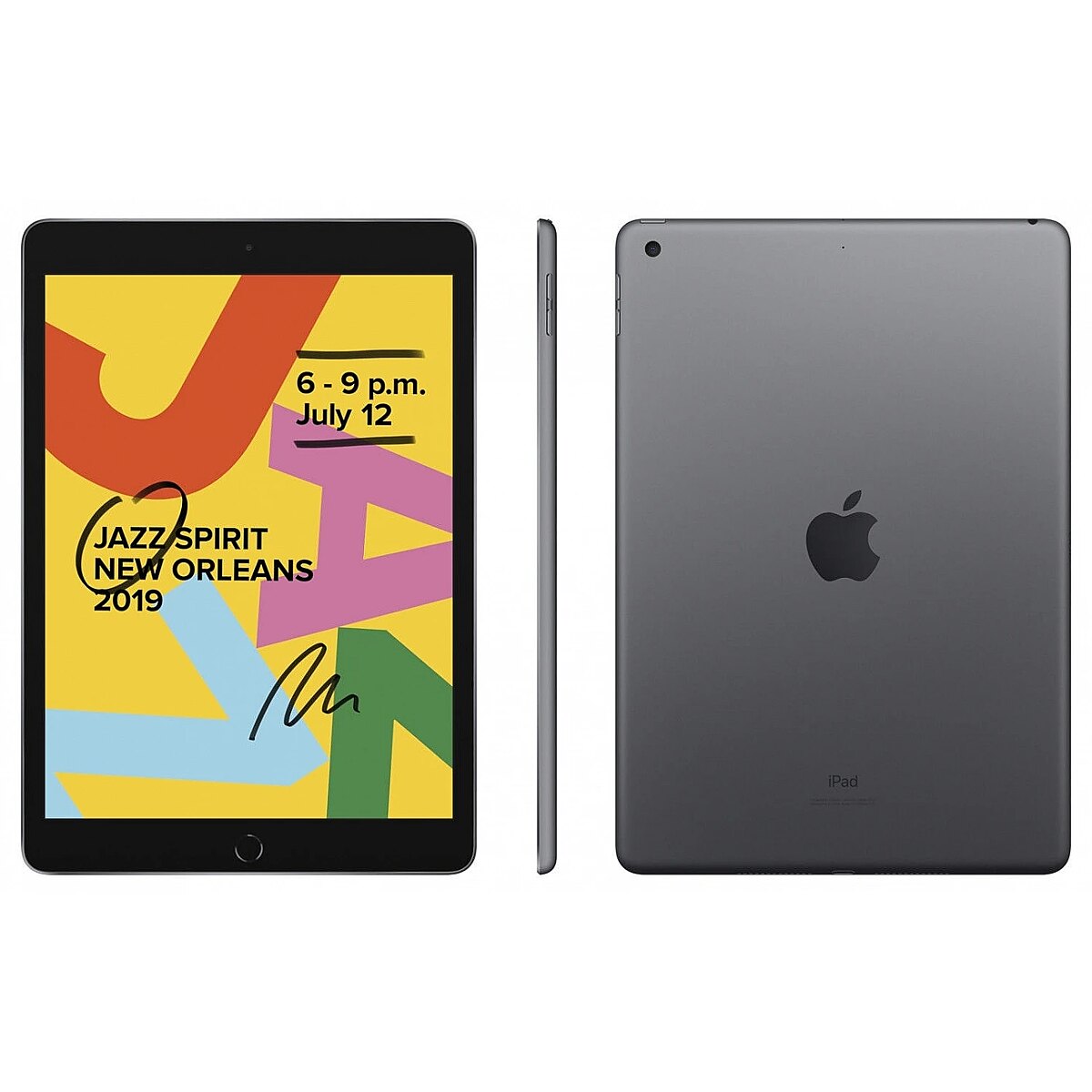 Apple iPad, 10.2, Wi-Fi + Cellular, 128GB, Space Grey (MW6E2HC/A)