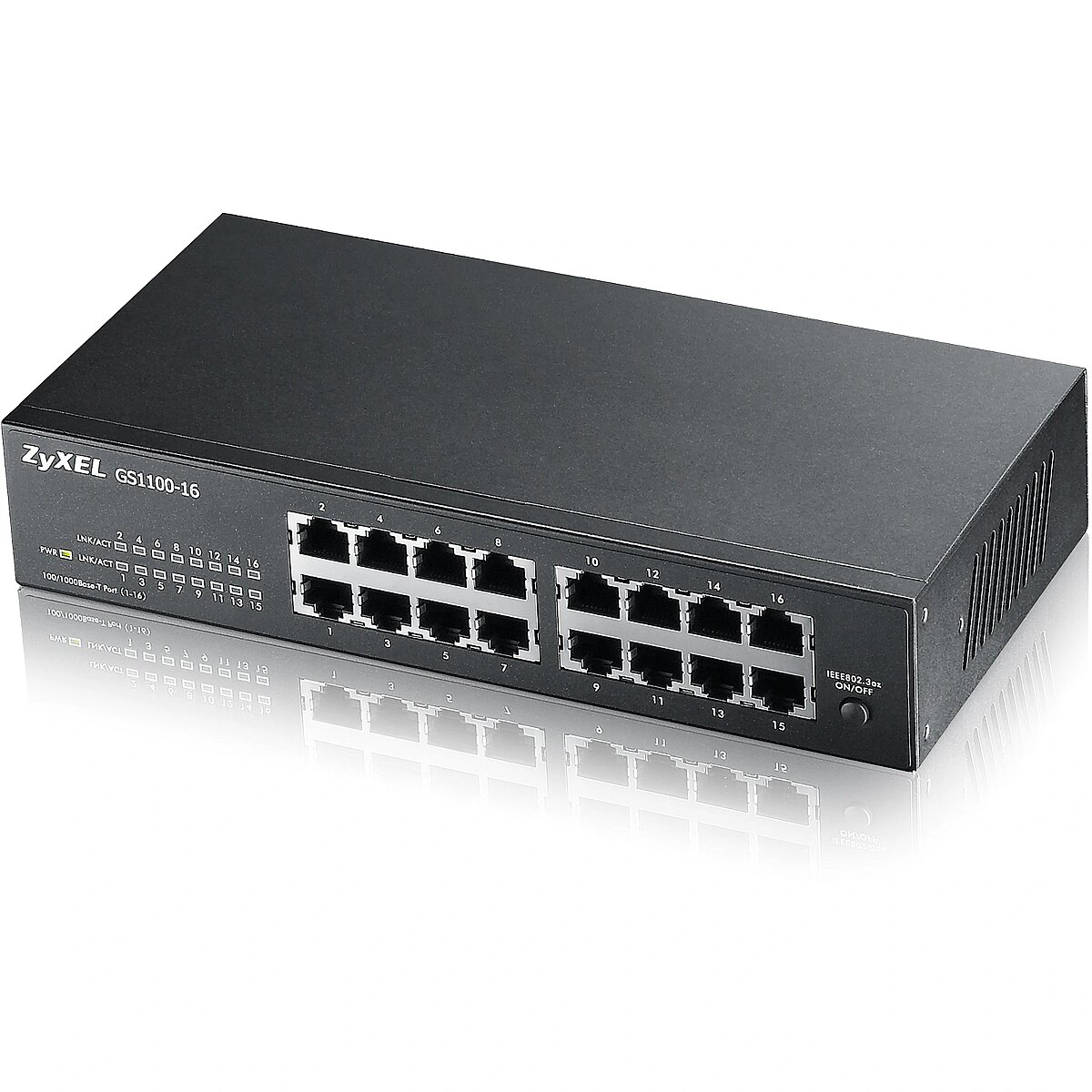 Zyxel GS1100-16, 16-Port, Gigabit Unmanaged Switch (GS1100-16-EU0101F)