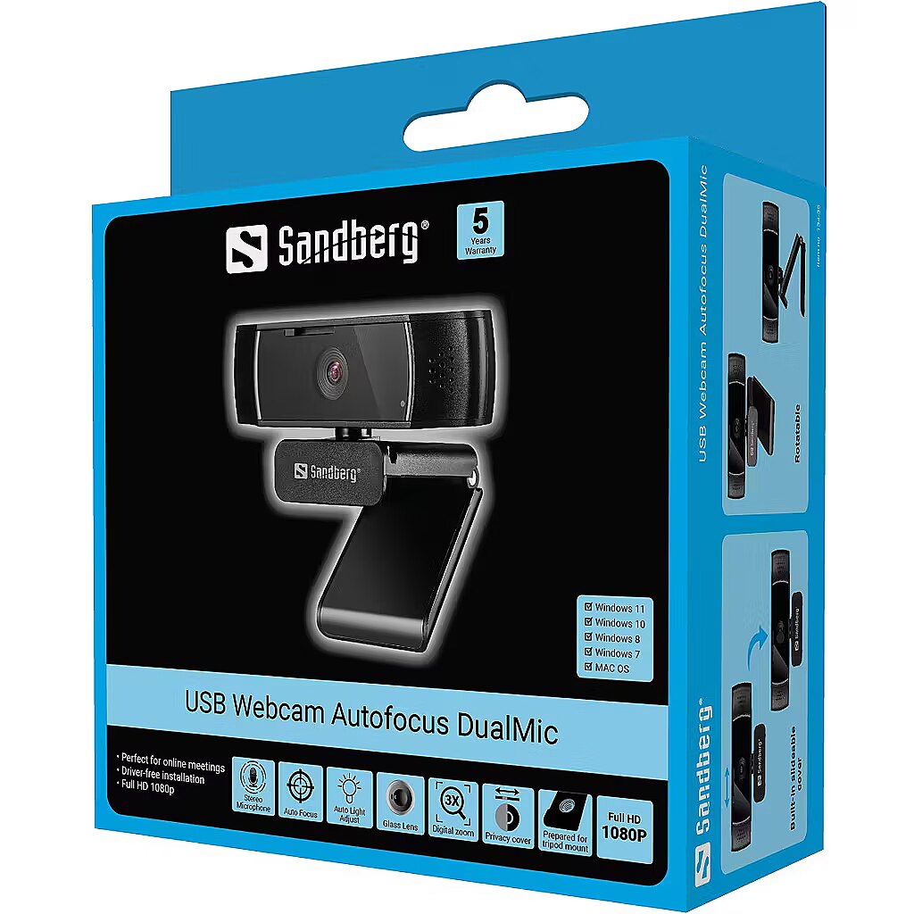 Kamera Sandberg Usb Webcam Pro+ 4k Review 4K USB Webcam With Lens