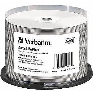Verbatim DVD-R [ spindle 50 | 4.7GB | 16x | wide ] (43744)