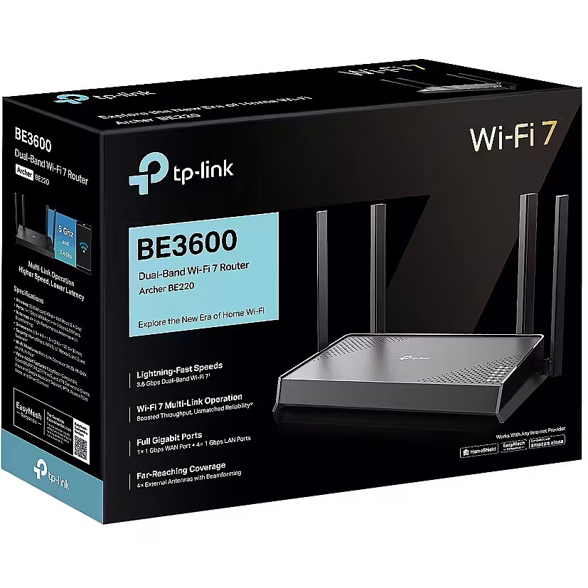 TP-Link Deco BE3600 WiFi 7 Mesh 3-pack - Bi-bande, Ethernet 1 Gbps, MLO, Itinérance Fluide