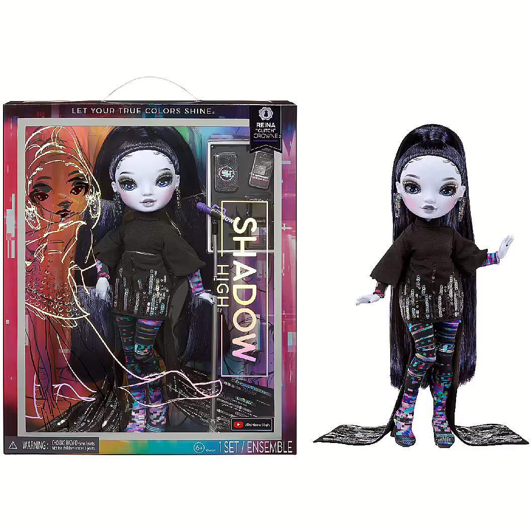 MGA Entertainment Shadow High S23 Midnight Fashion Doll - Reina Glitch Crowne, Doll (583073EUC) MGA Entertainment Shadow High S23 Midnight Fashion Doll - Reina Glitch Crowne, Doll (583073EUC)