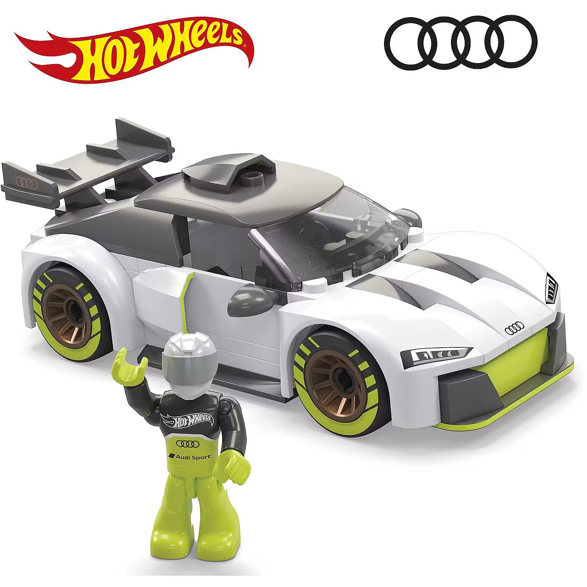 Mega Bloks Zestaw konstrukcyjny Hot Wheels Audi R8 (HKF93)