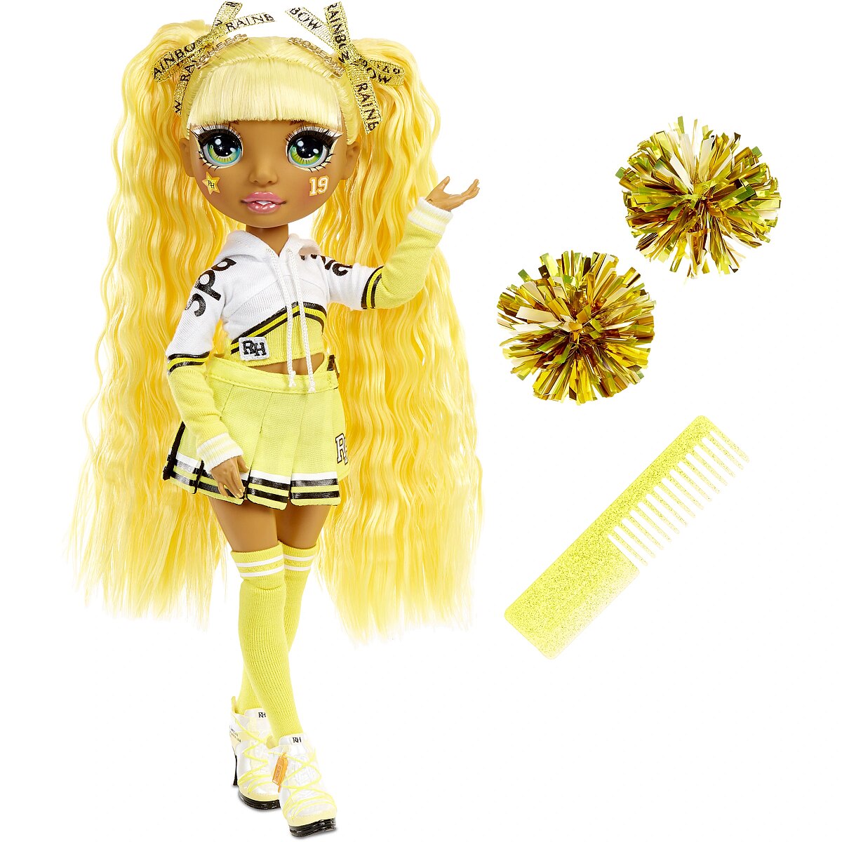 Mga RAINBOW High Cheer Doll, Sunny Madison (572558EUC/572053euc)