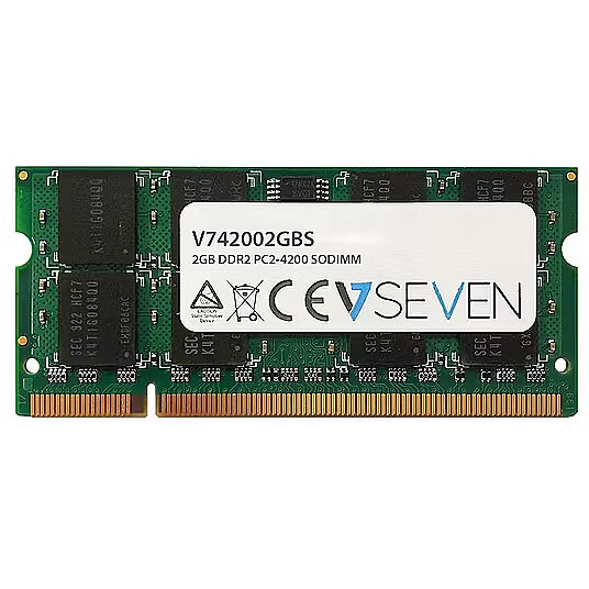 V7 2GB DDR2 533MHZ CL5 NON ECC SO DIMM PC2-4200 LEG (V742002GBS)