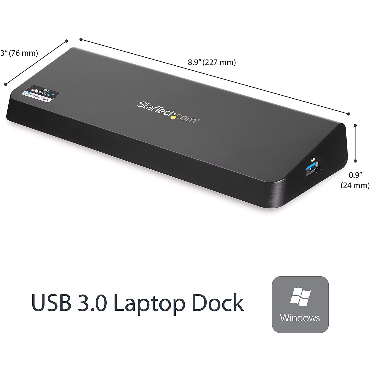 Startech USB3 4K LAPTOP DOCKING STATION . (USB3DOCKHDPC)