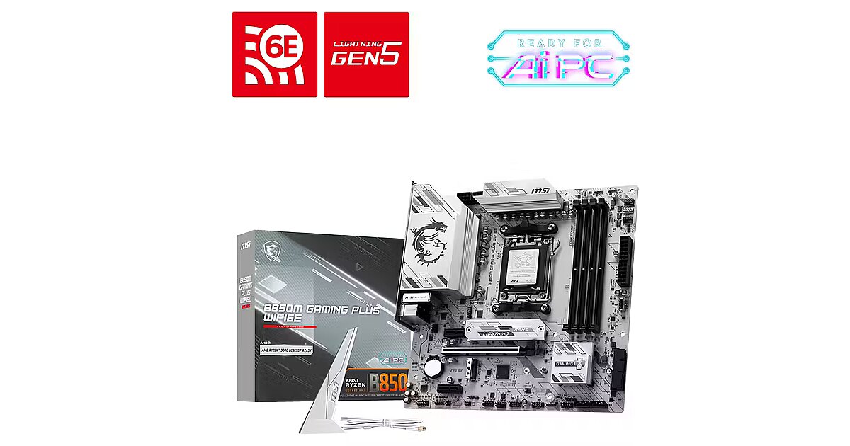 msi b850m gaming plus wifi6e