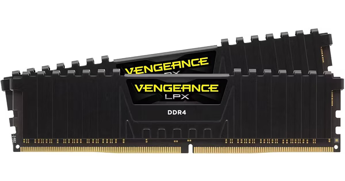 Corsair Vengeance LPX Black, DDR4, 3200MHz, 32GB, CL16, Kit of 2