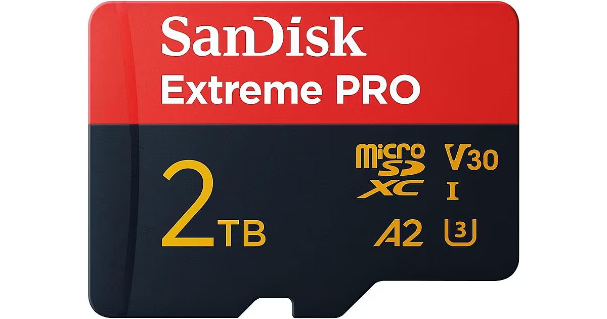 Sandisk Extreme Pro, microSDXC, 2TB (SDSQXCD-2T00-GN6MA)
