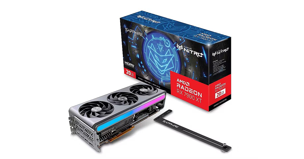 Sapphire Radeon RX 7900 XT, 20GB GDDR6, NITRO+ Vapor-X (11323-01-40G)