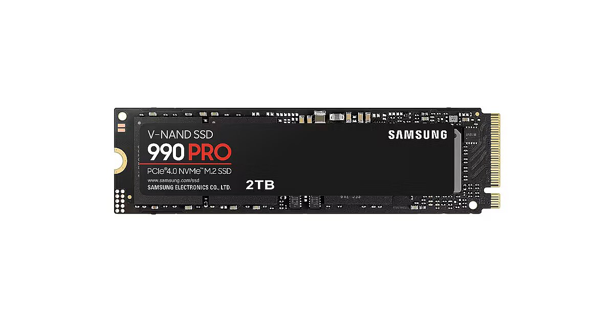 Samsung 990 PRO, 2TB, M.2 Gen4 x4 (MZ-V9P2T0BW)