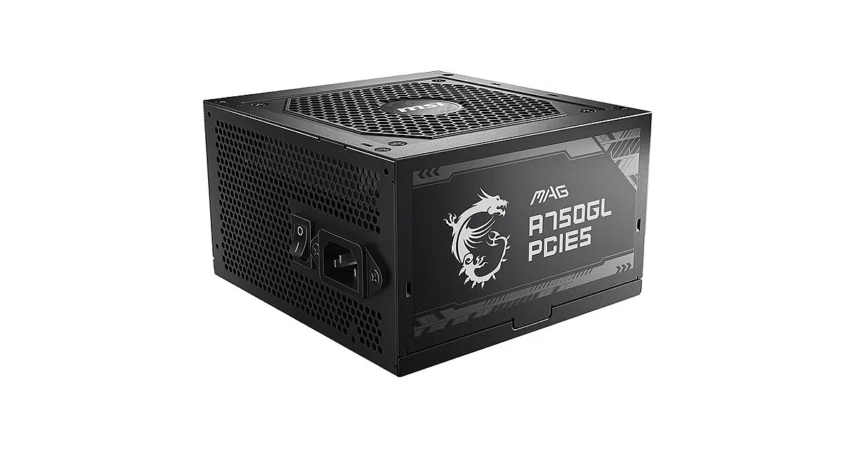MSI MAG A750GL PCIE5, 750W, 80PLUS Gold (MAG A750GL PCIE5)