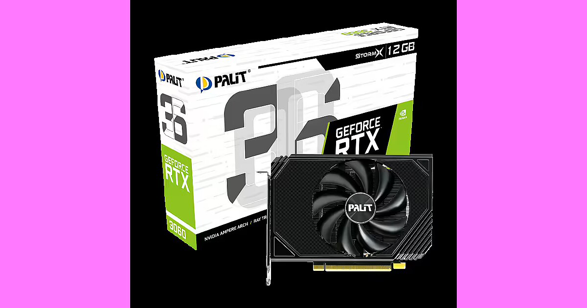 Palit GeForce RTX 3060, 12GB GDDR6, StormX (NE63060019K9-190AF) Palit GeForce RTX 3060, 12GB GDDR6, StormX (NE63060019K9-190AF)