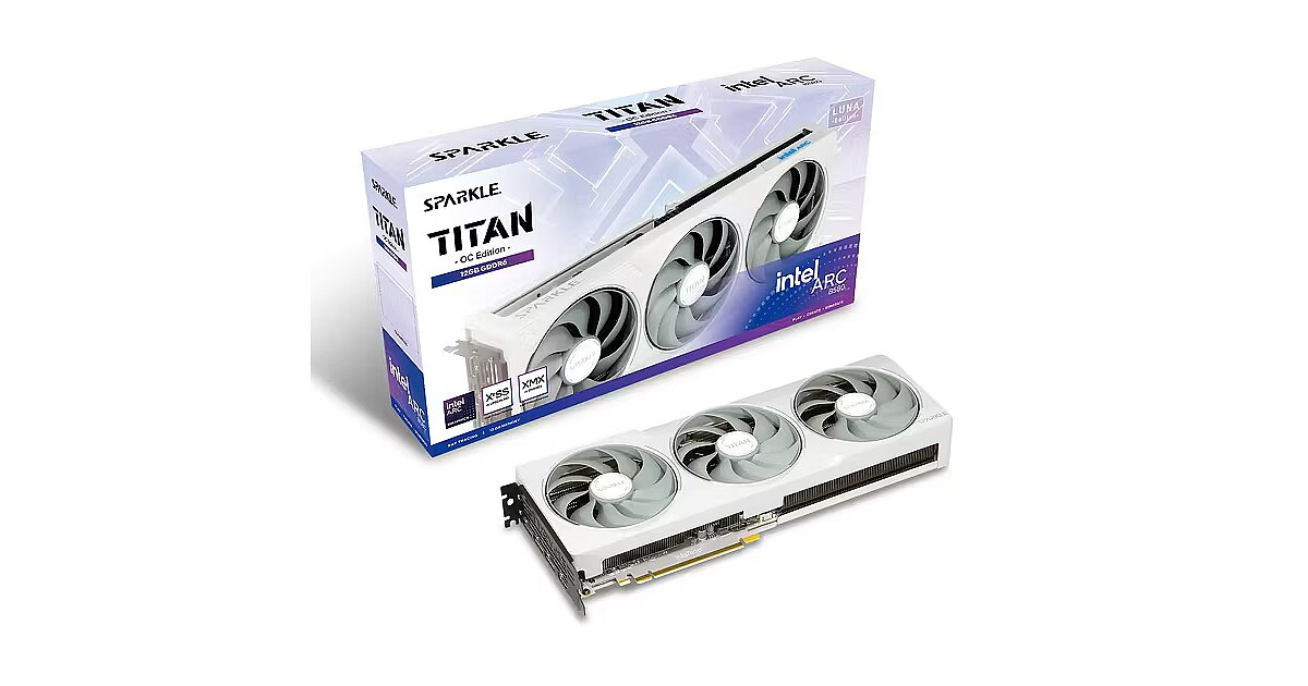 ゆ*ゆ様 SPARKLE Intel Arc B580 TITAN Luna O Sparkle Intel Arc B580, 12GB GDDR6, TITAN LUNA OC (1A1-S00428700G)