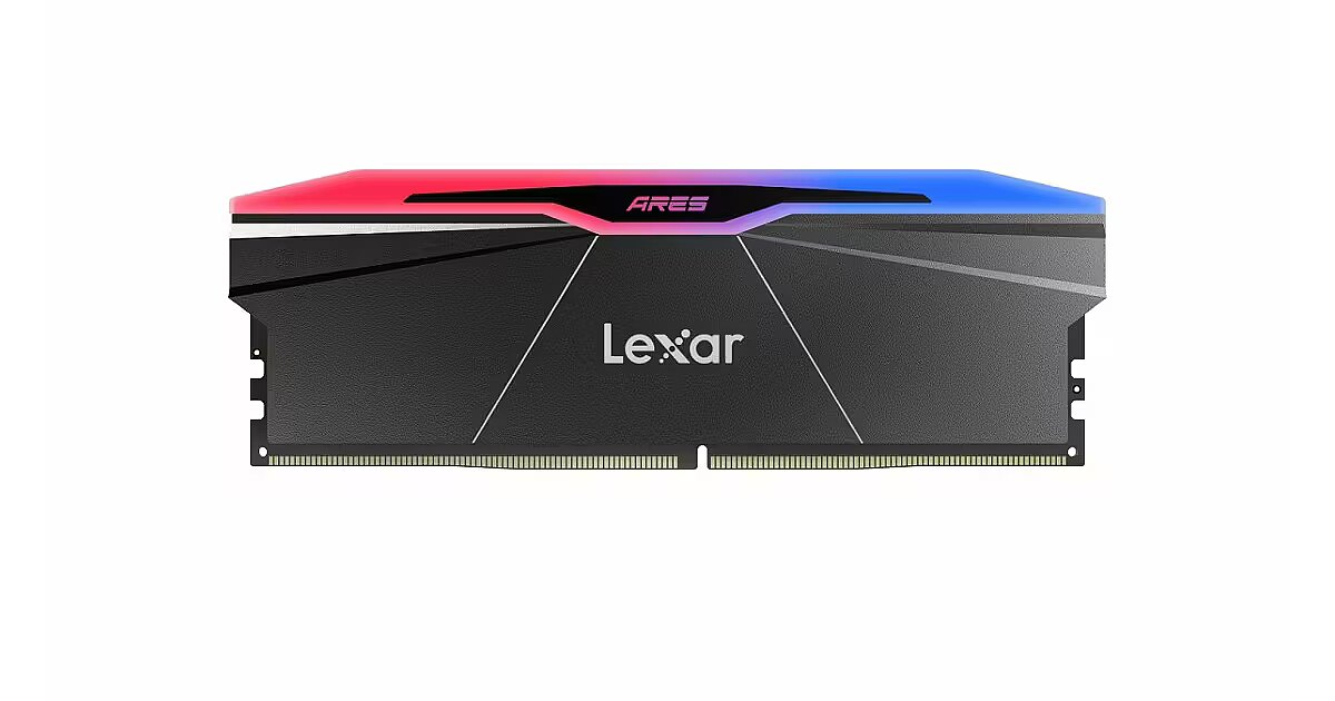Lexar ARES RGB Black, DDR5, 32GB, 6000MT/s, CL28, Kit of 2