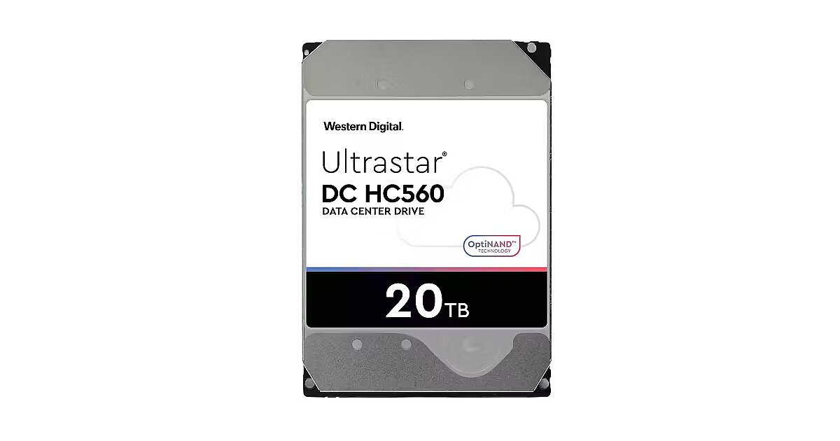 Western Digital 20TB, 7200rpm, 512MB, SATAIII, Ultrastar DC HC560, SE
