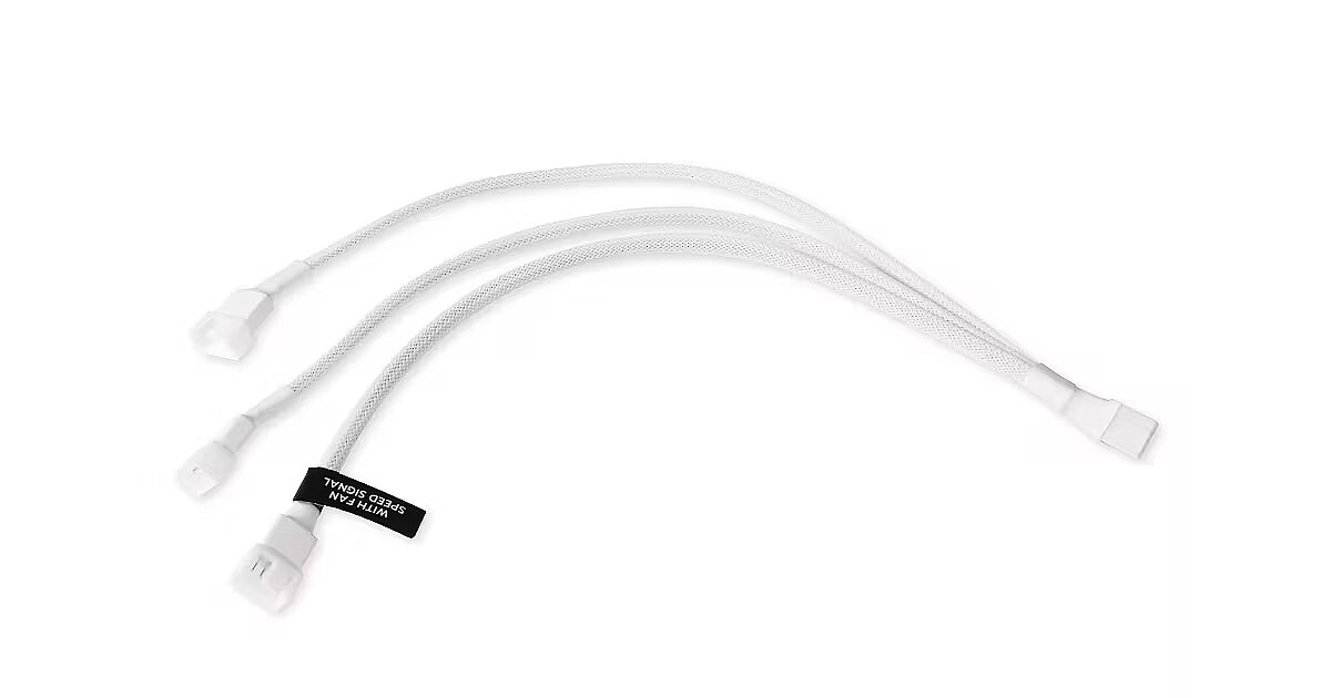 Alphacool Y-osztó 4-pin 4x 4-pin PWM 60cm - fehér (18730