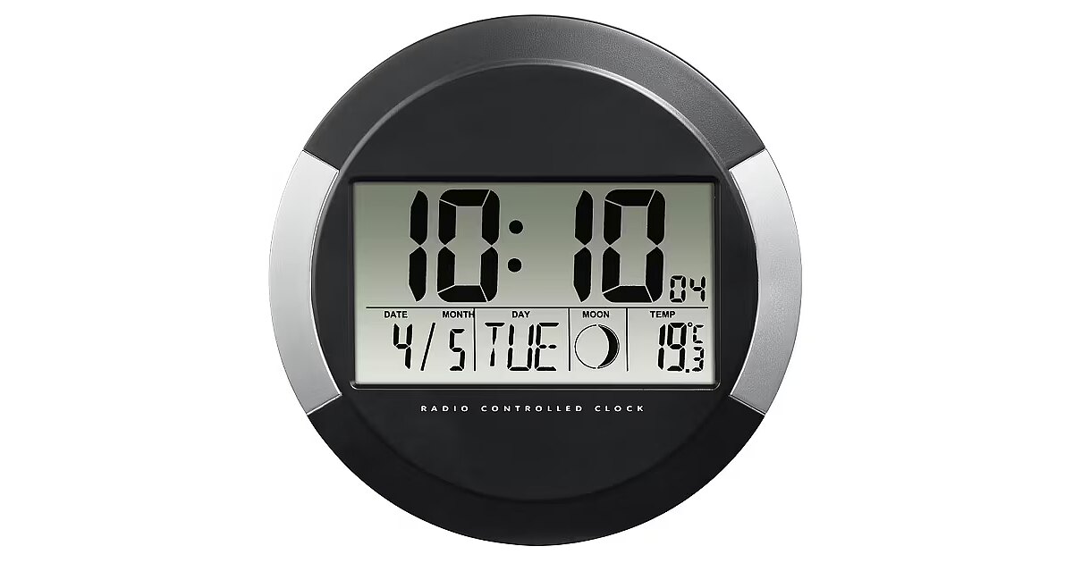 Hama DCF Radio Wall clock Hama PP245 black (186383)