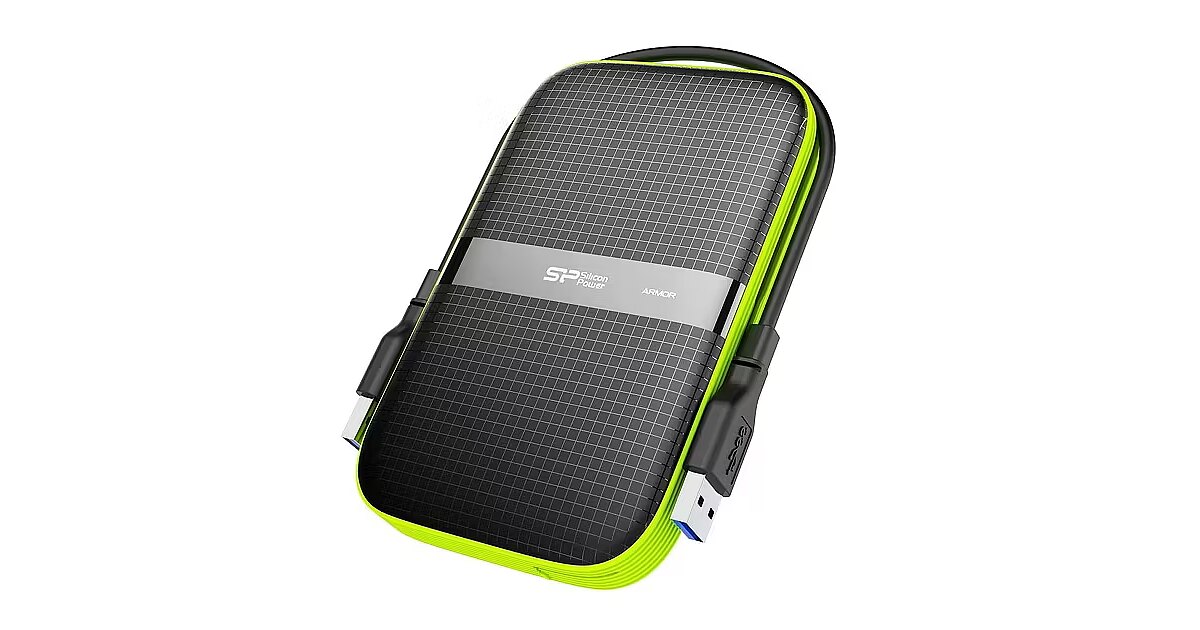 Silicon Power Armor A60, 5TB, Black & Green (SP050TBPHDA60S3K)