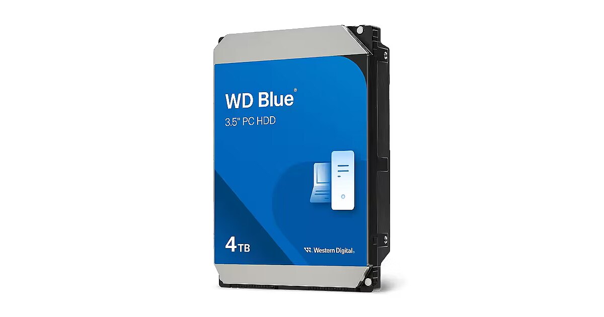 Western Digital 4TB, 5400rpm, 128MB, SATAIII, Blue, CMR (WD40EZZX)