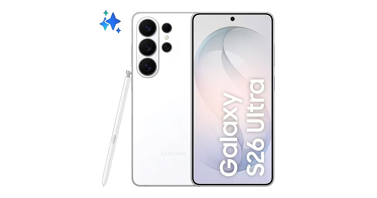 Samsung Galaxy S26 Ultra, 12GB/512GB, White (SM-S948BZWGEUE)