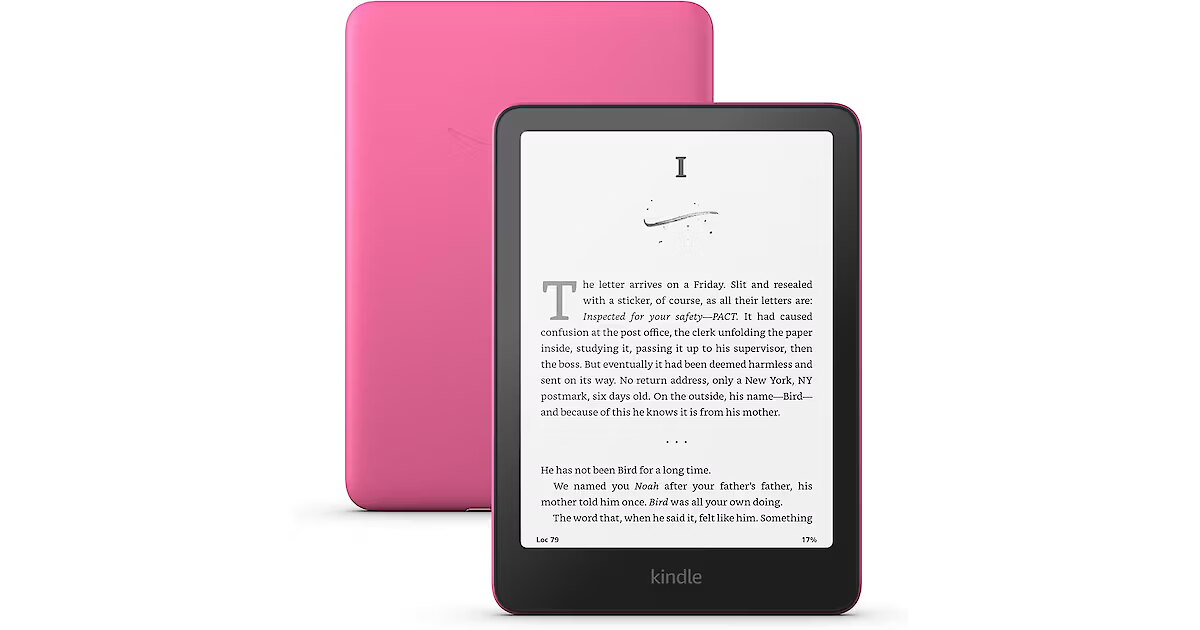 Kindle Raspbery Amazon Kindle Paperwhite 2024 12th Gen, 16GB, Metallic Raspberry ...