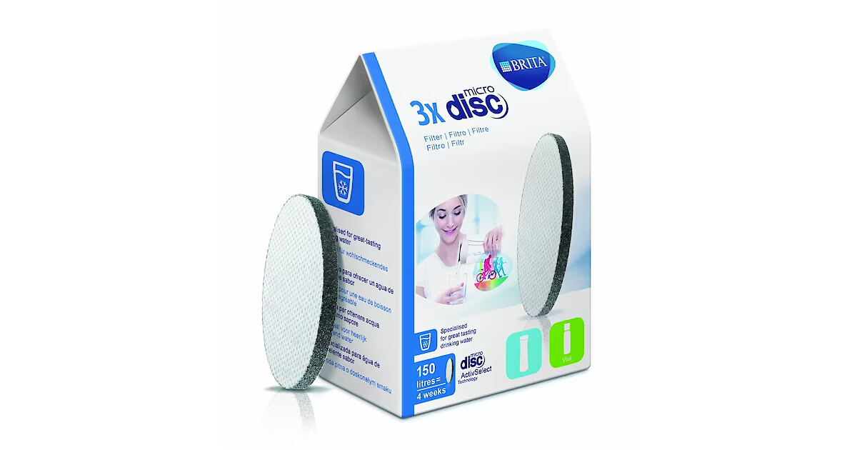 Brita MicroDisc water filter, 3 pcs (Pack 3 BRITA MicroDisc LL CU CE-AU)
