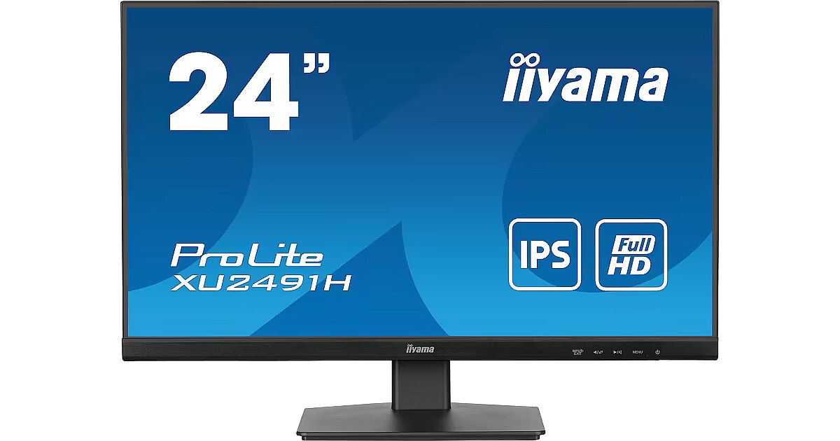 iiyama ProLite XUB2491H-B1 24' IPS Monitor, 1920 x 1080 Full HD, 100Hz, 0,5ms