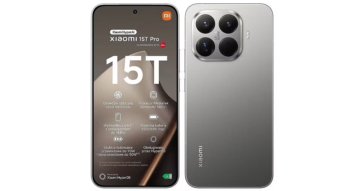 Xiaomi 15T Pro, 12GB/1TB, Gray (68032)