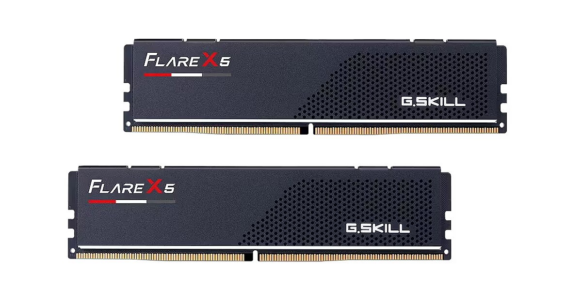 メモリー G.SKILL Flare X5 DDR5-6000MHz 32GB G.SKILL Flare X5 (AMD EXPO), DDR5, 32GB, 6000MHz, CL36, Kit of 2