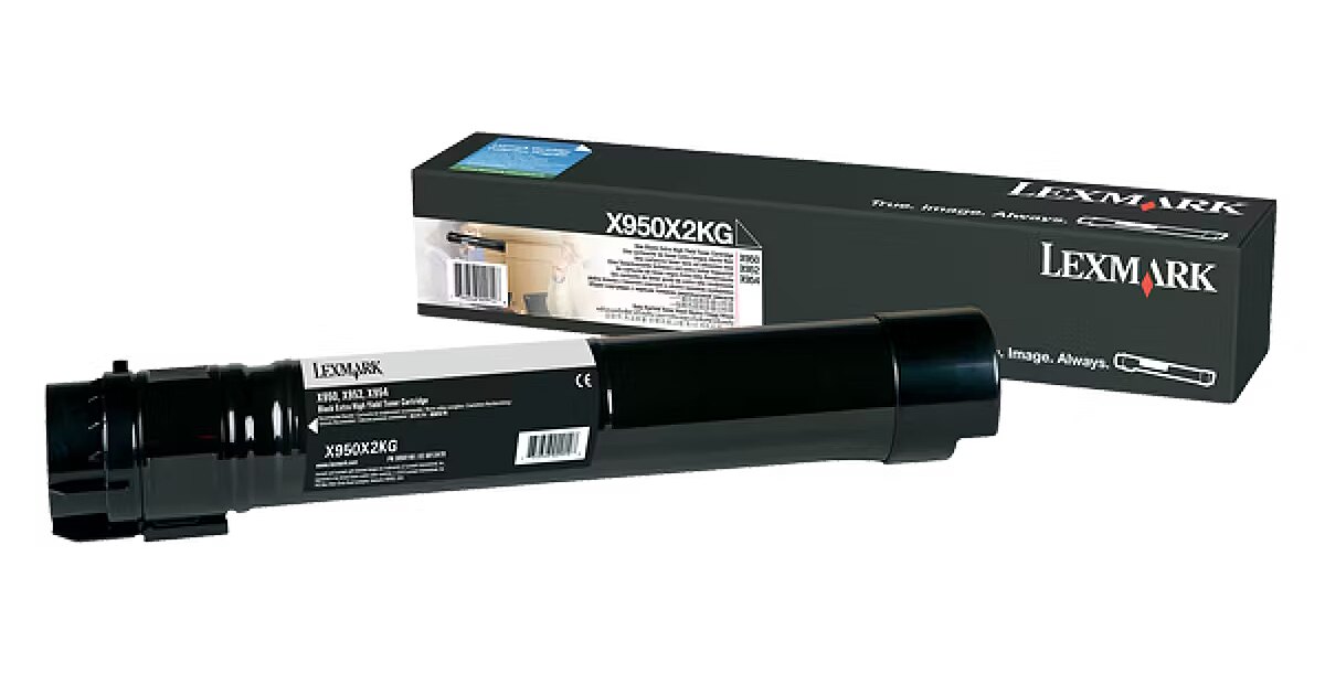 Lexmark X950, X952, X954 Black Extra High Yield Toner Cartridge (38K