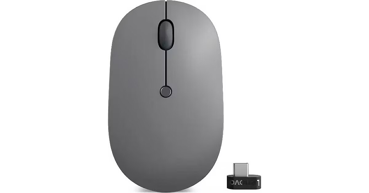 Lenovo Go USB-C Wireless Mouse, Storm Gray (GY51C21210)