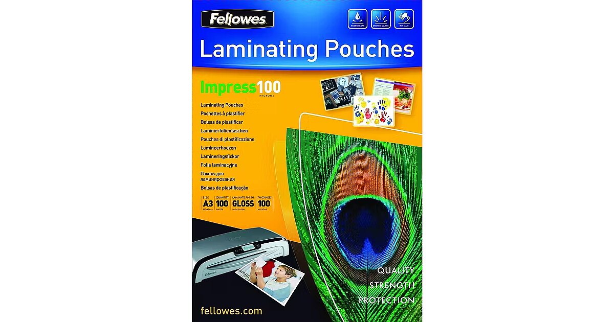 Pouches A3 303x426 Mm - 80 Micron - Confezione Da 100 Pezzi - Per Plastificazione E Conservazione - Foto 7