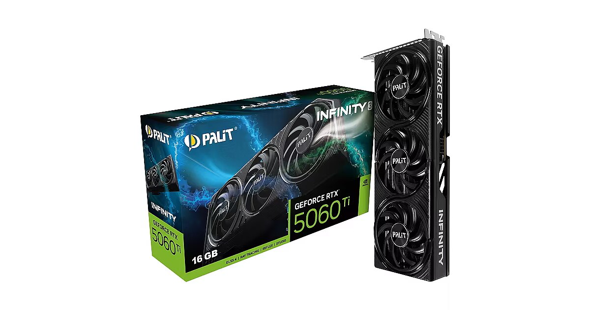 Palit GeForce RTX 5060 Ti, 16GB GDDR7, Infinity 3 (DLSS 4