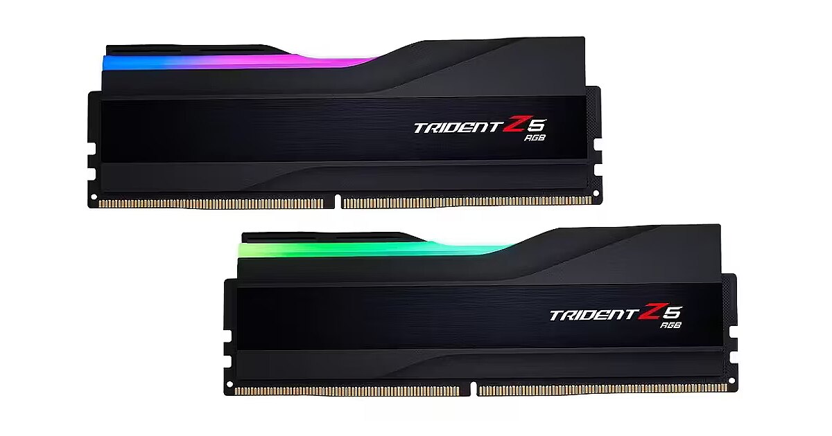 G.SKILL Trident Z5 RGB (Intel XMP), DDR5, 128GB, 6000MHz, CL34, Kit of 2 - cena 1 662,71 €, Pasūtāms 2 gab. Pieejamība: 14 dienu laikā pēc pasūtījuma apstiprināšanas Pērc pie mums un saņem bezmaksas piegādi!