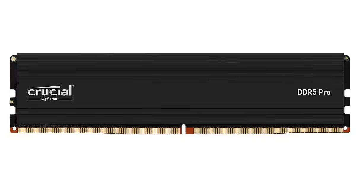 Crucial 16GB, DDR5, 5600MHz, CL46, Single stick (CP16G56C46U5)