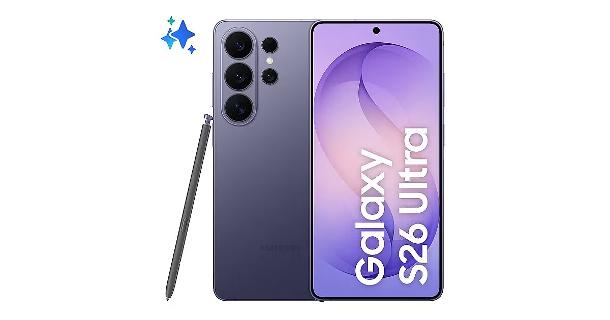 Samsung Galaxy S26 Ultra, 256GB, Cobalt Violet (SM-S948BZVDEUE)