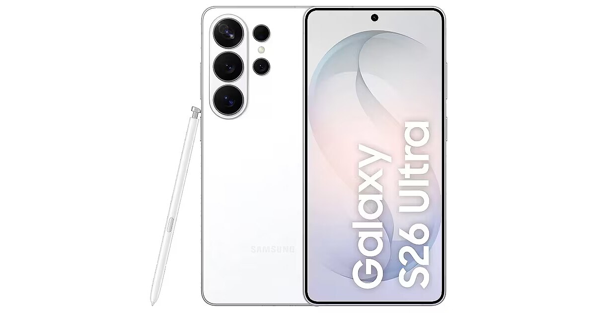 Samsung Galaxy S26 Ultra, 12GB/256GB, White (SM-S948BZWDEUE)