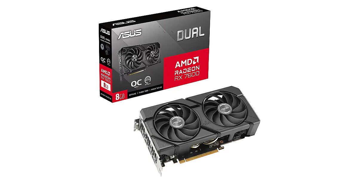 【美品】ASUS RX7600 8GB ASUS Dual Radeon™ RX 7600 OC Edition 8GB GDDR6 | Graphics