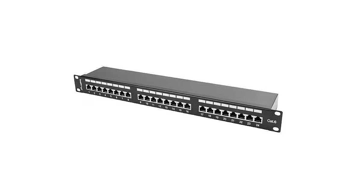 Lanberg Patchpaneel 24 Poorten 1U – Cat.7 FTP In Het Zwart, Model PPS7-1024-B, Voor Professionele Netwerkbekabeling 4 miniatura