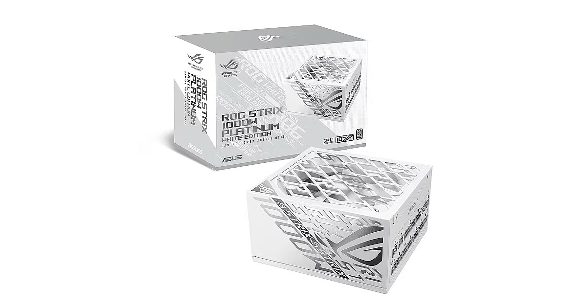 Asus ROG Strix Platinum White Edition, 1000W, 80PLUS Platinum, ATX