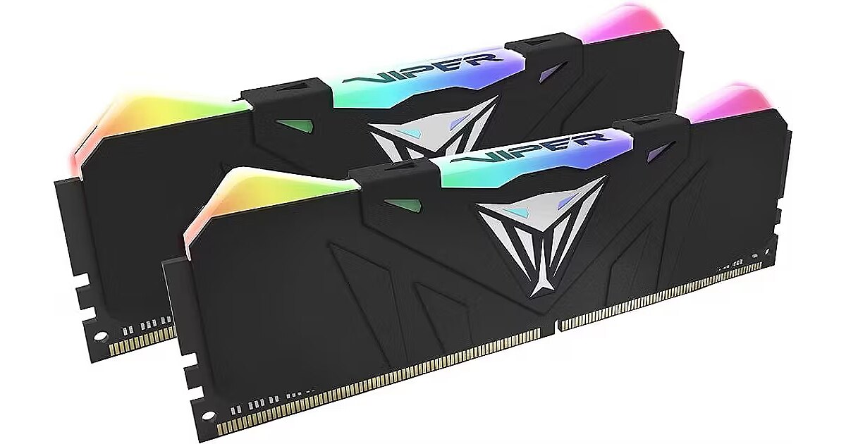 Patriot Viper Steel RGB, 32GB, DDR4, 3600MHz, CL18, Kit of 2