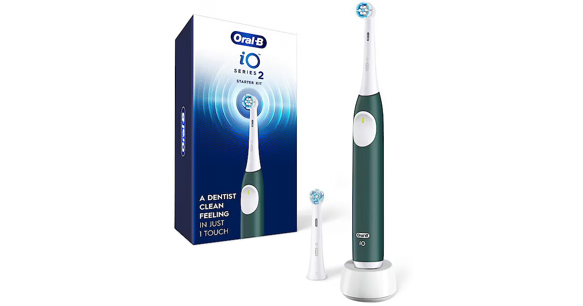 Oral-B iO2 Electric Toothbrush with Pressure sensor, Forest Green (iO2 ...