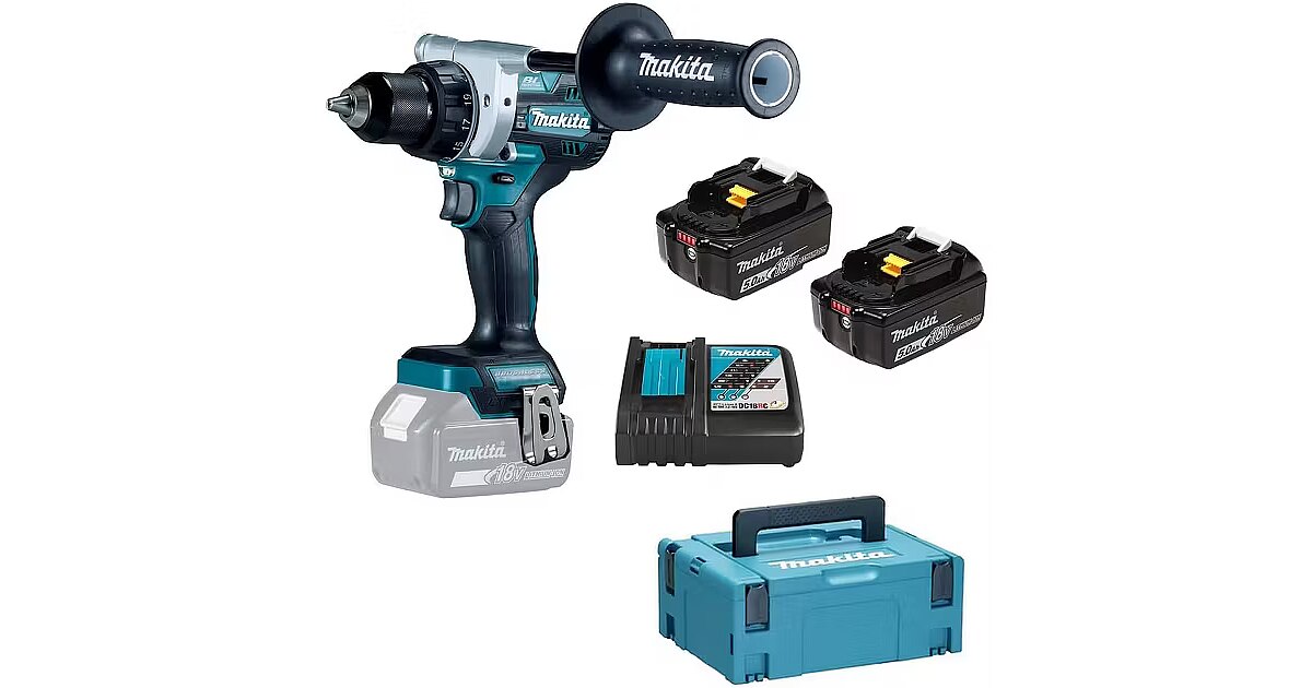 Makita cordless drill driver DDF486RTJ 18V (DDF486RTJ)