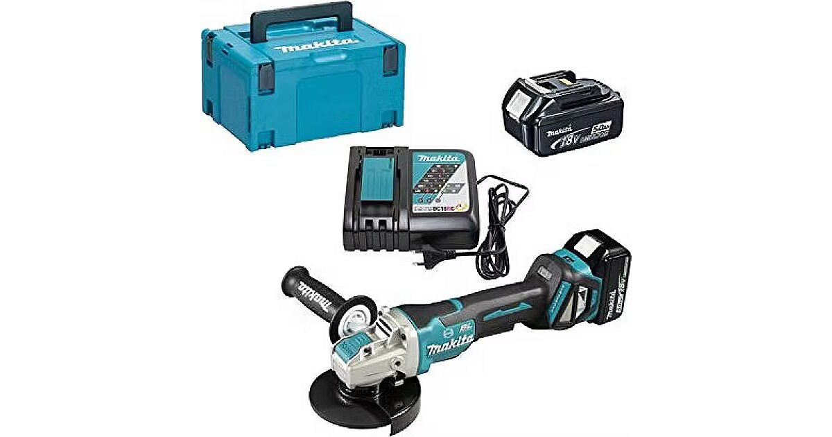 Makita cordless angle grinder DGA519RTJ 18V (DGA519RTJ)
