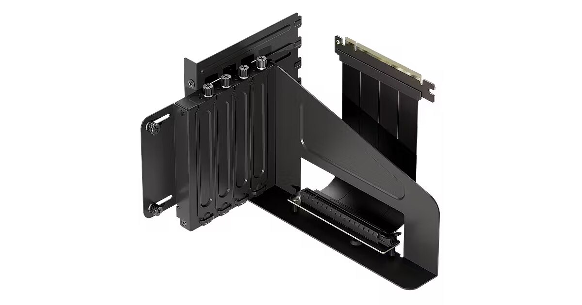 HAVN HS 420 Vertical GPU Mount, PCIe 5.0 Riser Cable, Black (HVN-AS ...