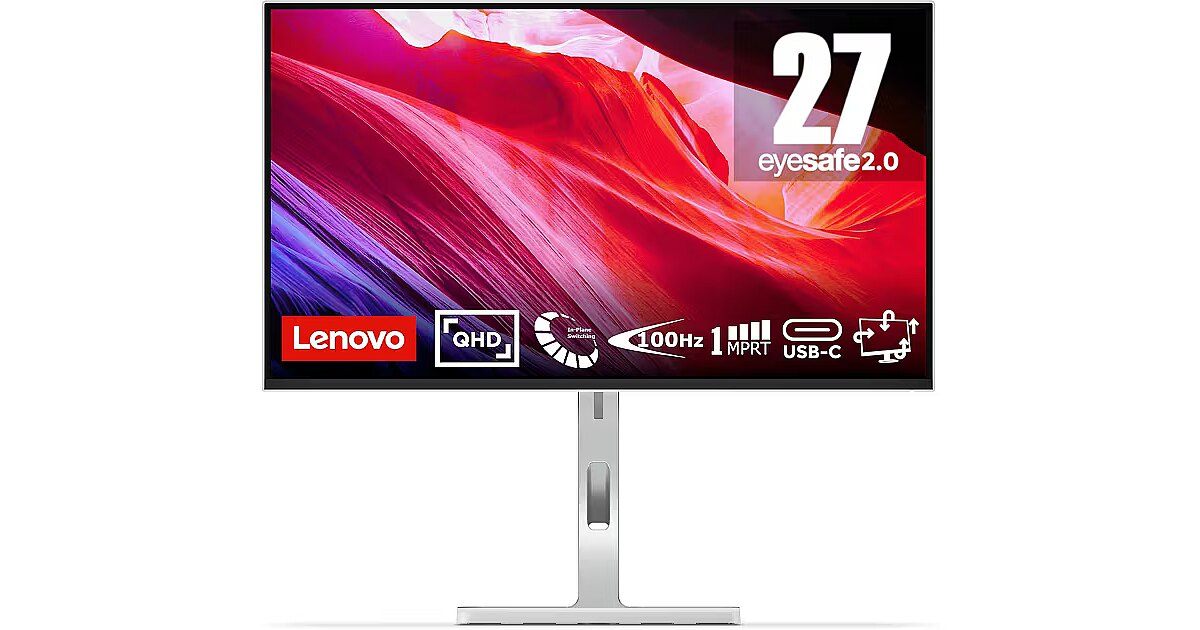 Lenovo L27h-4A 27インチ QHD 100HZ Lenovo L27h-4A 27