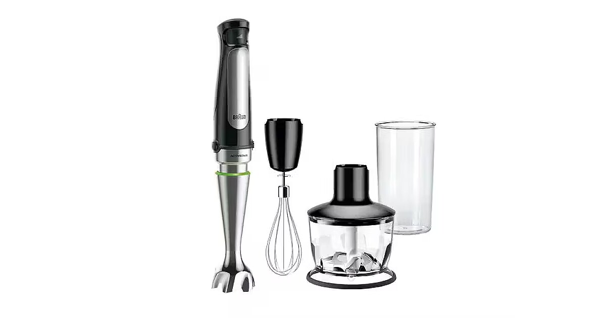 Braun hand blender set MultiQuick 7, Black/Stainless steel (MQ7035X)